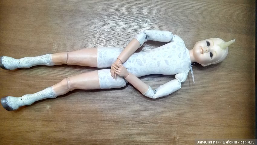 Вторая жизнь фарфоровой головки. Единорог Рафаэль