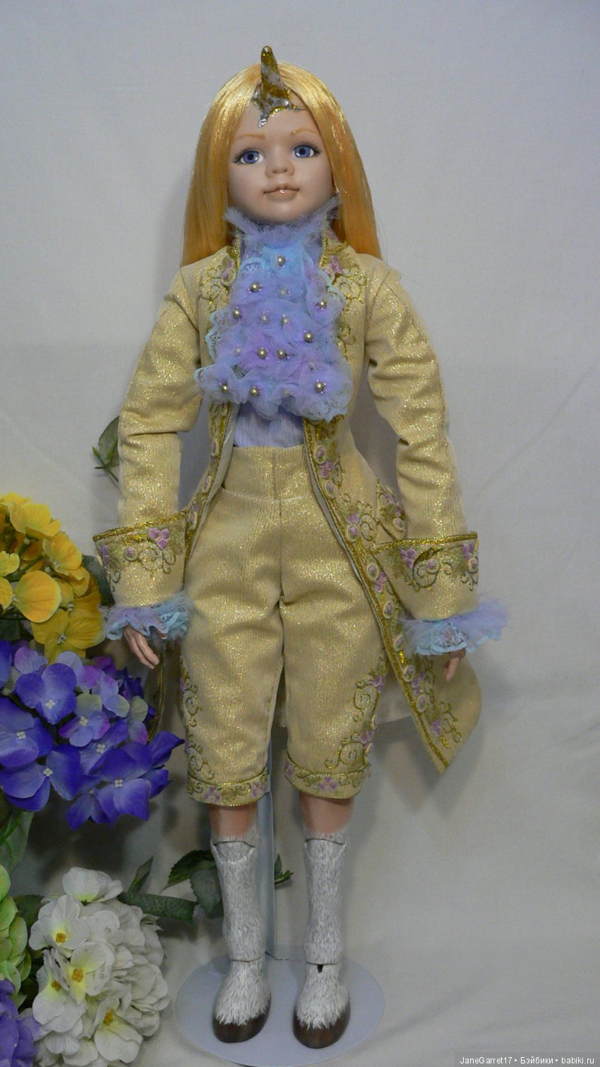 Вторая жизнь фарфоровой головки. Единорог Рафаэль