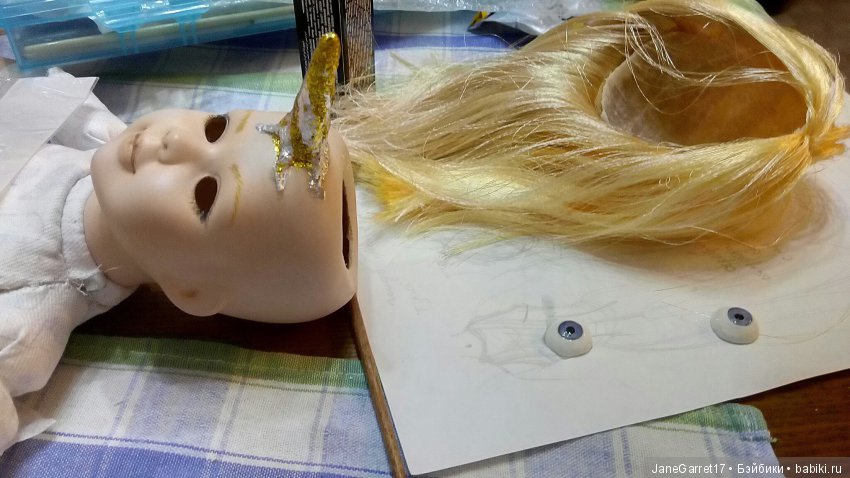 Вторая жизнь фарфоровой головки. Единорог Рафаэль