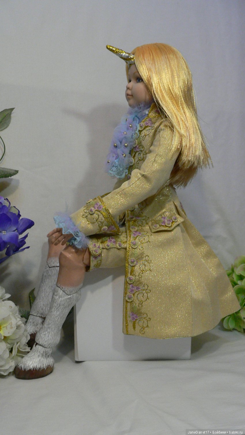 Вторая жизнь фарфоровой головки. Единорог Рафаэль