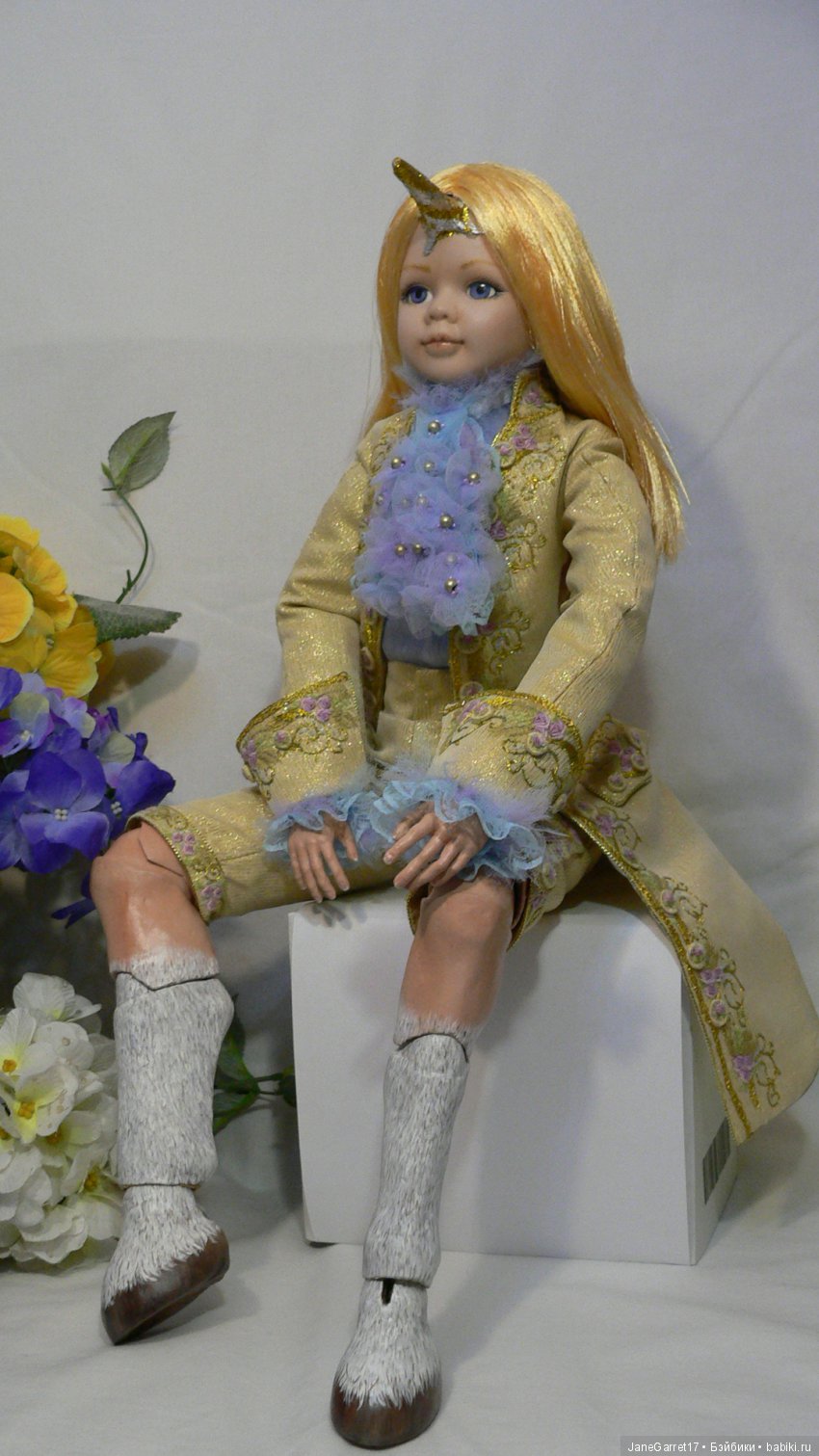 Вторая жизнь фарфоровой головки. Единорог Рафаэль