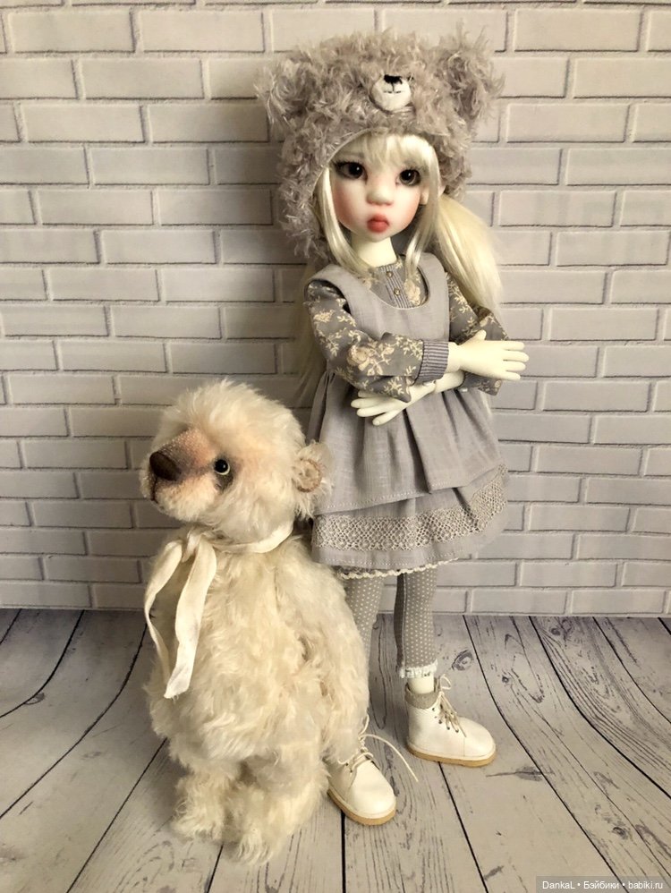 Обычное серое платье — Куклы Kaye Wiggs (Кайе Виггс): авторские BJD (БЖД) (фото 6)