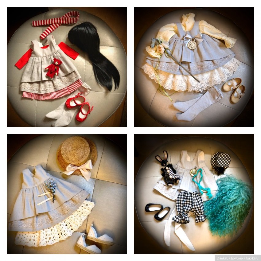 Обычное серое платье — Куклы Kaye Wiggs (Кайе Виггс): авторские BJD (БЖД)