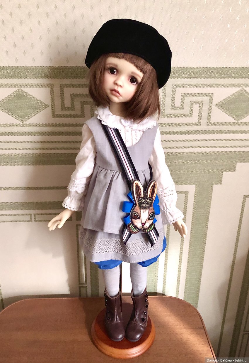 Обычное серое платье — Куклы Kaye Wiggs (Кайе Виггс): авторские BJD (БЖД) (фото 10)