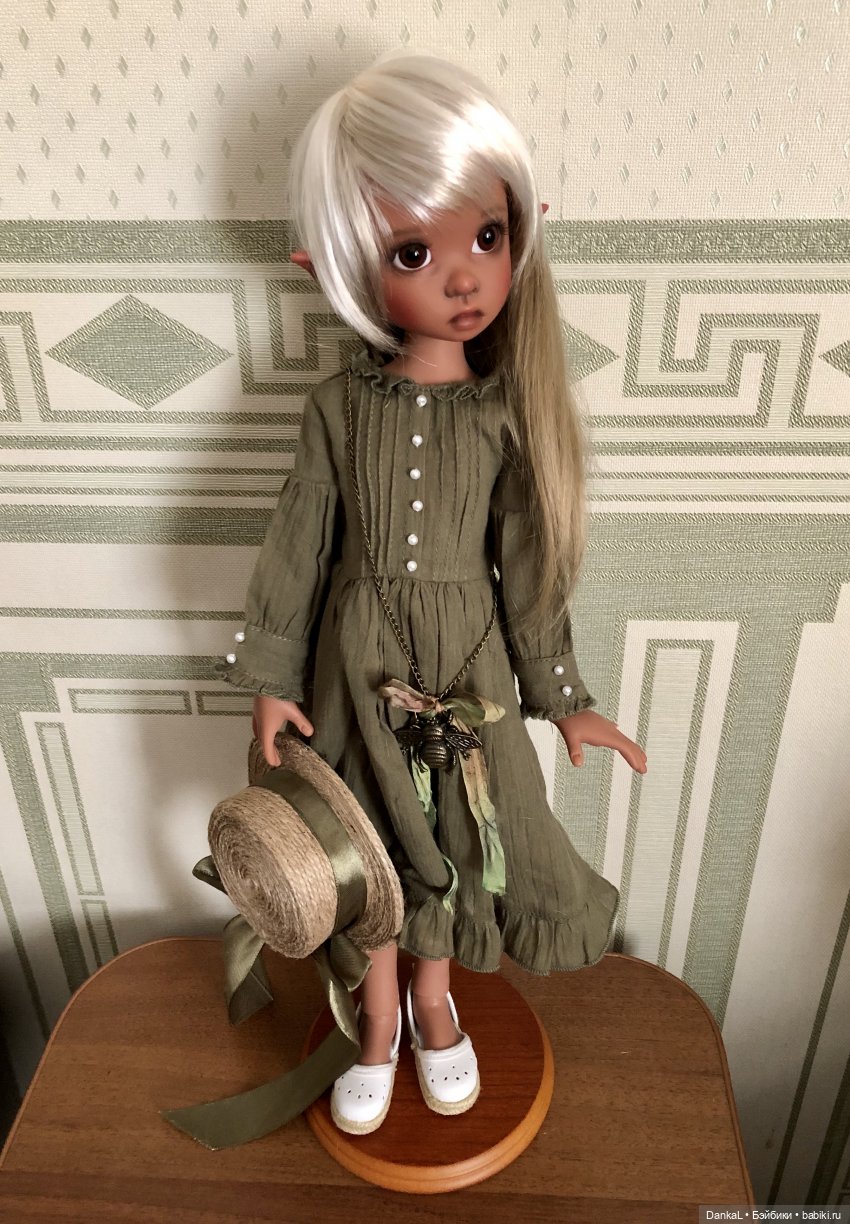Кофейная Грейси | Бэйбики Кофейная Грейси — Куклы Kaye Wiggs (Кайе Виггс): авторские BJD (БЖД) (фото 7)