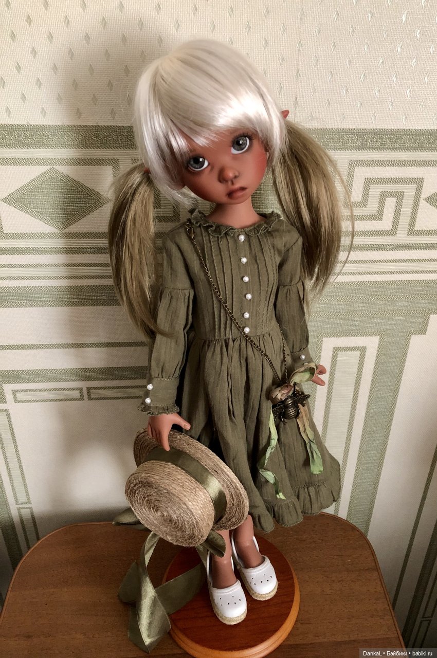Кофейная Грейси | Бэйбики Кофейная Грейси — Куклы Kaye Wiggs (Кайе Виггс): авторские BJD (БЖД) (фото 9)