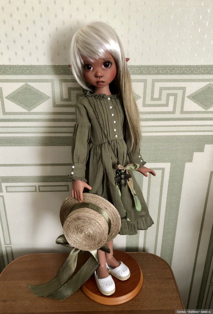 Кофейная Грейси | Бэйбики Кофейная Грейси — Куклы Kaye Wiggs (Кайе Виггс): авторские BJD (БЖД) (фото 8)