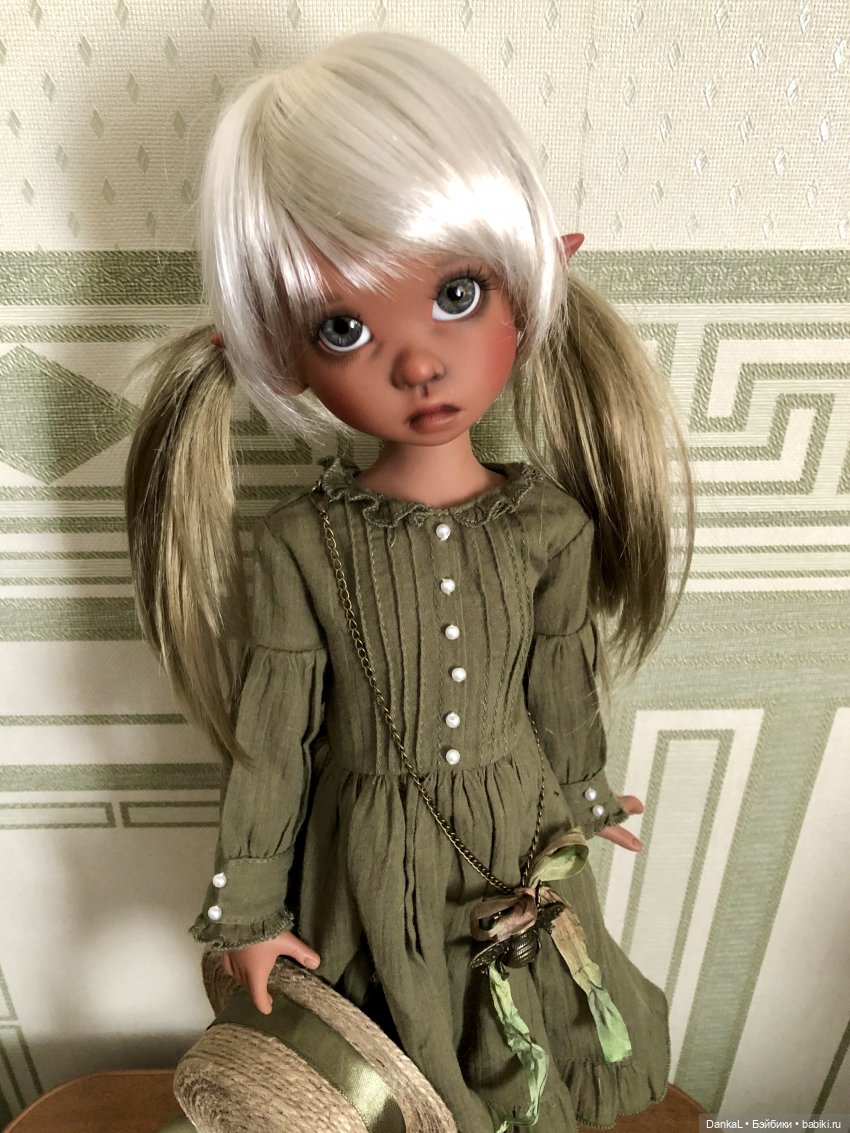 Кофейная Грейси | Бэйбики Кофейная Грейси — Куклы Kaye Wiggs (Кайе Виггс): авторские BJD (БЖД) (фото 10)