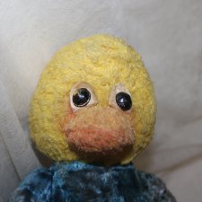 Мягкая игрушка СССР  Утенок плюшевый