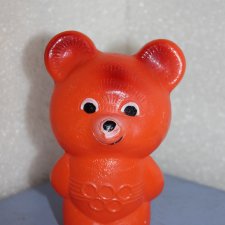 Игрушка СССР * Мишка олимпийский * дефекты