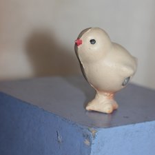 Резиновая игрушка СССР * Цыпленок * Красный треугольник