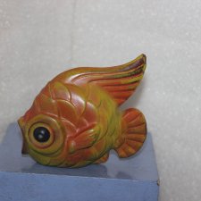 Резиновая игрушка СССР * Золотая рыбка * Большая