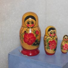 Матрешка СССР с этикеткой