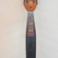 Сувенир СССР * Мужичок * Панно, крючок настенный * Редкость * Дерево