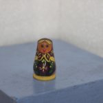 Игрушка СССР Старенькая матрешка Цельная