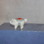 Игрушка СССР * Свинка цирковая * 3,5 см