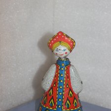 Заводная механическая игрушка СССР * Снегурочка * ЛЗМ