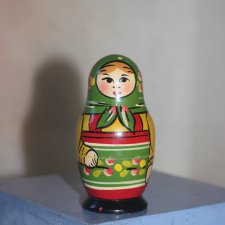 Матрешка СССР Одиночка, без деток) 11,5 см Старенькая Матрешка СССР Одиночка, без деток) 11,5 см Старенькая