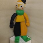 Игрушка СССР - Клоун, Клеймо - Завод Малыш, 38 см