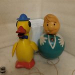 Игрушки СССР ( Целлулоид ) В работу, на запчасти Утенок и Карлсон