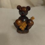 Деревянная игрушка СССР Медведь музыкант, с балалайкой