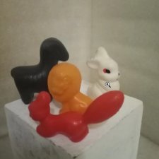 Игрушки СССР Белка, зайчик, лев и козел