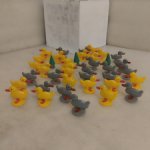 Игрушка СССР   Счетный материал   Утята и елочки