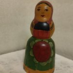 Редкая деревянная фигурка СССР Матрешка