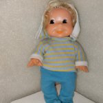 Кукла ГДР   Забавный резиновый малыш