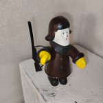 Игрушка СССР  Старик с ружьем из набора Серая шейка