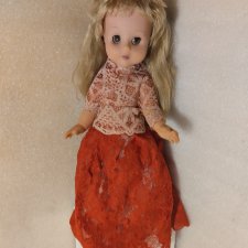 Редкая кукла ГДР Полностью резиновая