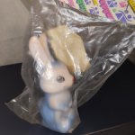 Резиновый заяц СССР  Новый, с этикеткой, в упаковке