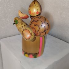 Игрушка, сувенир СССР Девушка с петухом