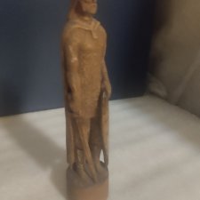 Витязь, богатырь Резная деревянная фигурка СССР Ручная работа