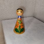 Деревянная игрушка СССР Девочка