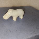 Игрушка СССР Бегемот Мини Литая резина