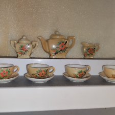 Фарфоровый сервиз мини, кукольный  Япония