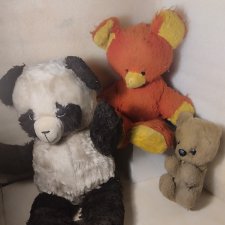 Игрушка СССР 3 медведя