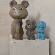 Мишка олимпийский СССР Две штуки лотом