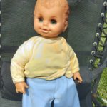 Кукла ГДР  Улыбчивый мягконабивной малыш