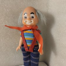 Белый клоун. Кукла ГДР. 19 см.