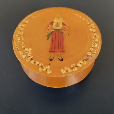 Деревянная шкатулка СССР для кукольных мелочей, обустройства быта