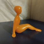 Статуэтка Девушка Ню колкий пластик СССР 60е