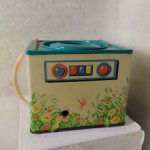 Заводная, механическая игрушка СССР Стиральная машинка