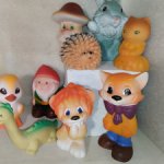 Резиновые игрушки СССР Новые, не играли Лотом