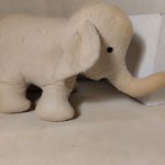 Игрушка СССР  Слон плюшевый Самоделка конца 60х