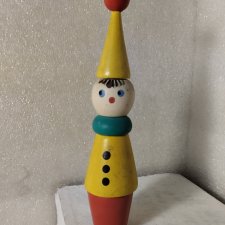 Деревянная пирамидка СССР Клоун