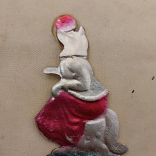 Елочная игрушка СССР. Лиса и колобок