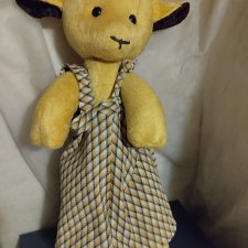 Мягкая игрушка СССР Коза плюшевая