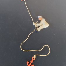 Игрушка СССР Моряк на канате